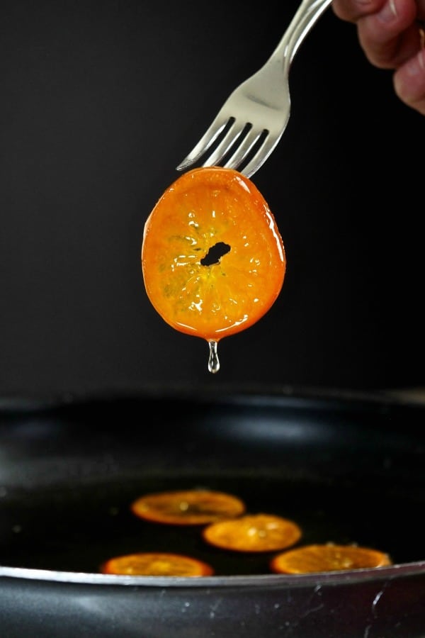 Candied Orange Slices add the special somethin' somethin' to almost any dessert. ...an edible garnish with a sweet citrus bite. Chewy, fresh and gorgeous. Simply Sated