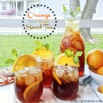 Orange Brown Sugar Sweet Tea is the perfect refreshing summer drink! - Simple Sated