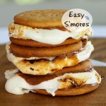 Easy S'mores are easier to make using milk chocolate Digestives . They taste just like the original but with less mess. Sated Sated