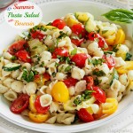 Summer Pasta Salad with Boursin is a flavor-packed pasta salad including zucchini, yellow squash, tomatoes, basil and Boursin cheese. Make for a whole meal or a side.