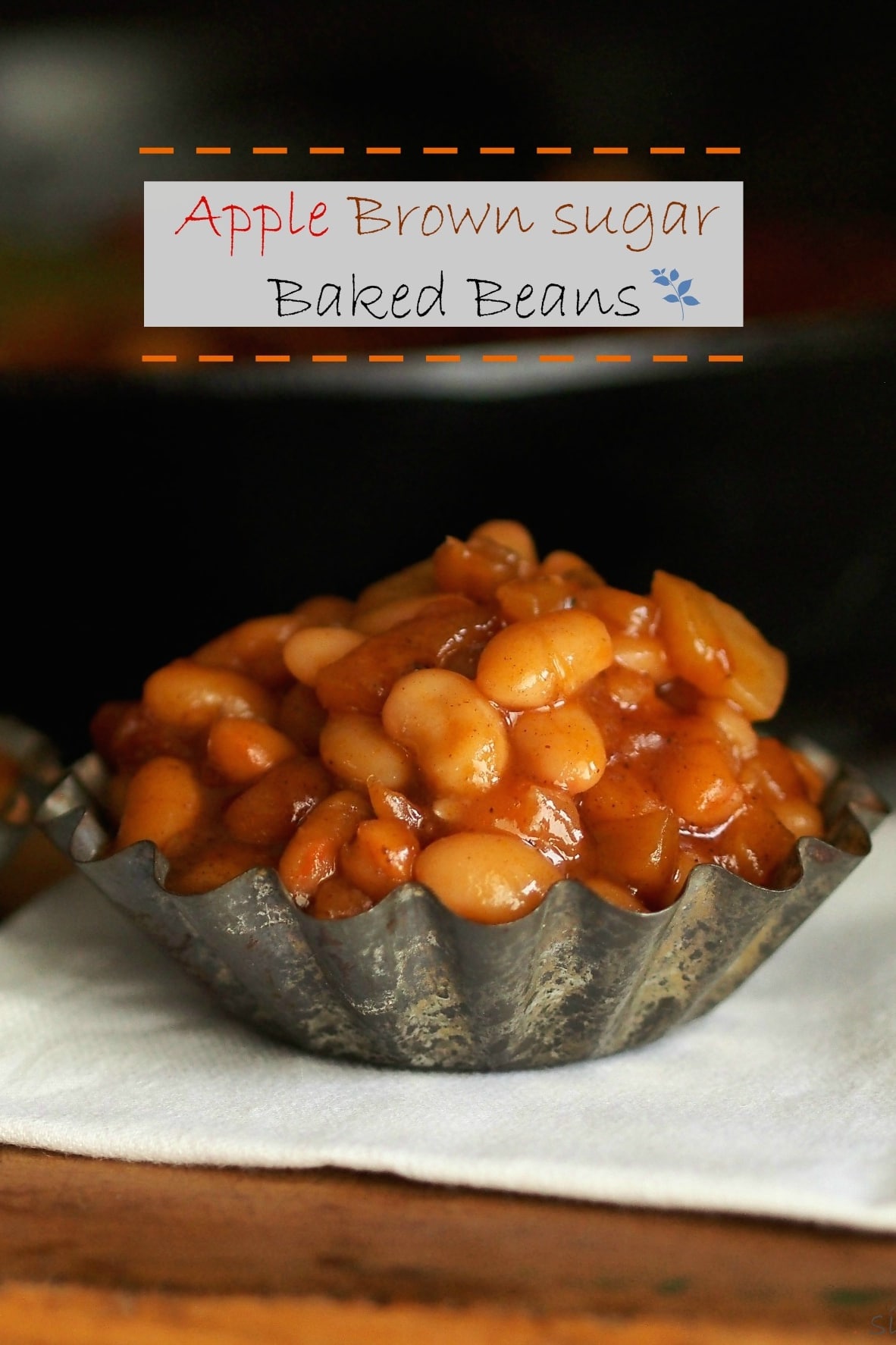 Apple Brown Sugar Baked Beans are one of the best two baked beans recipes - ever! simplysated