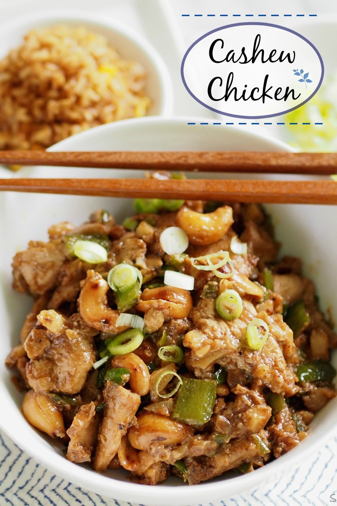 Cashew Chicken - make Chinese take-out your own by making it at home- easy and delicious! simply sated