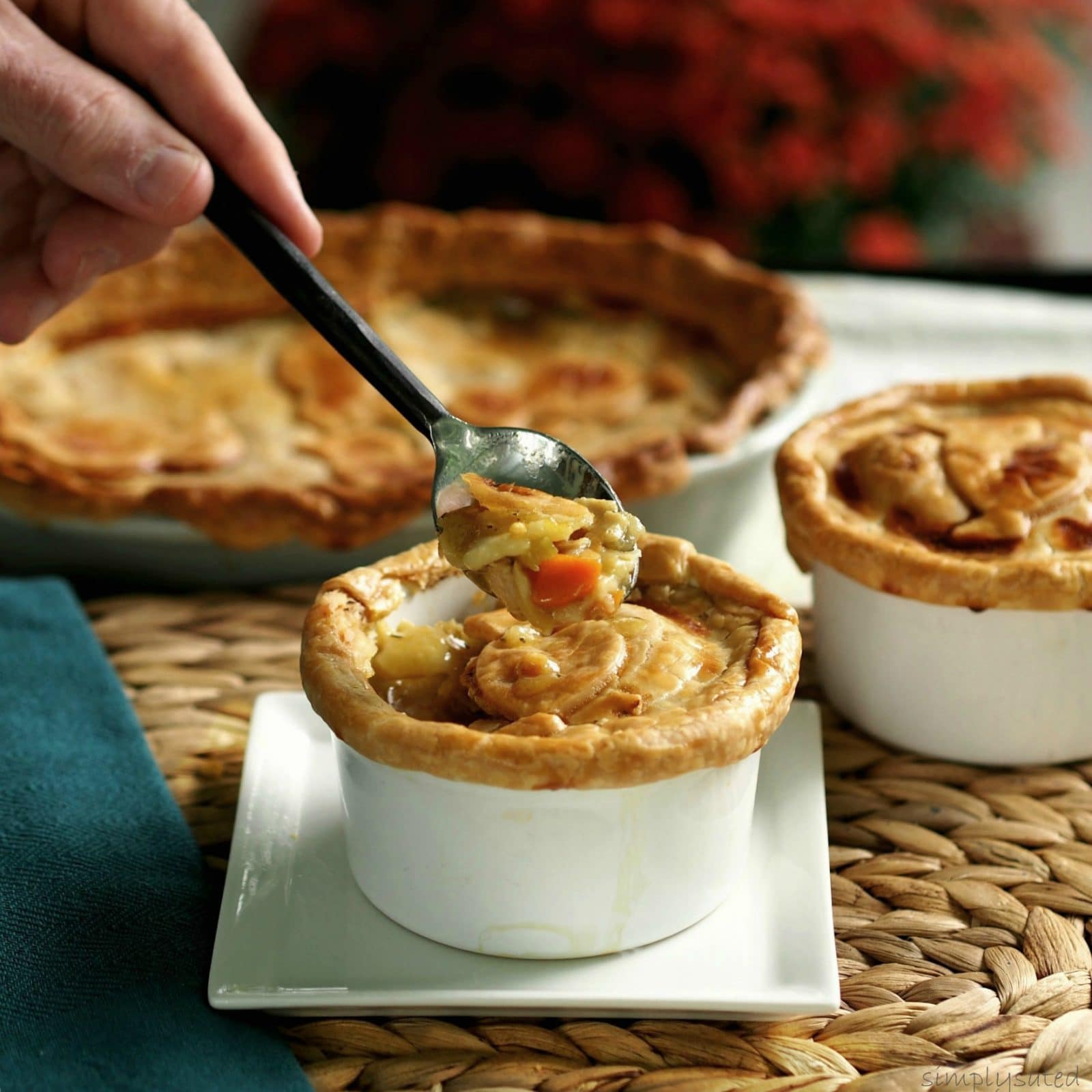 Chicken Pot Pie is the epitome of comfort food and this recipe has it all.