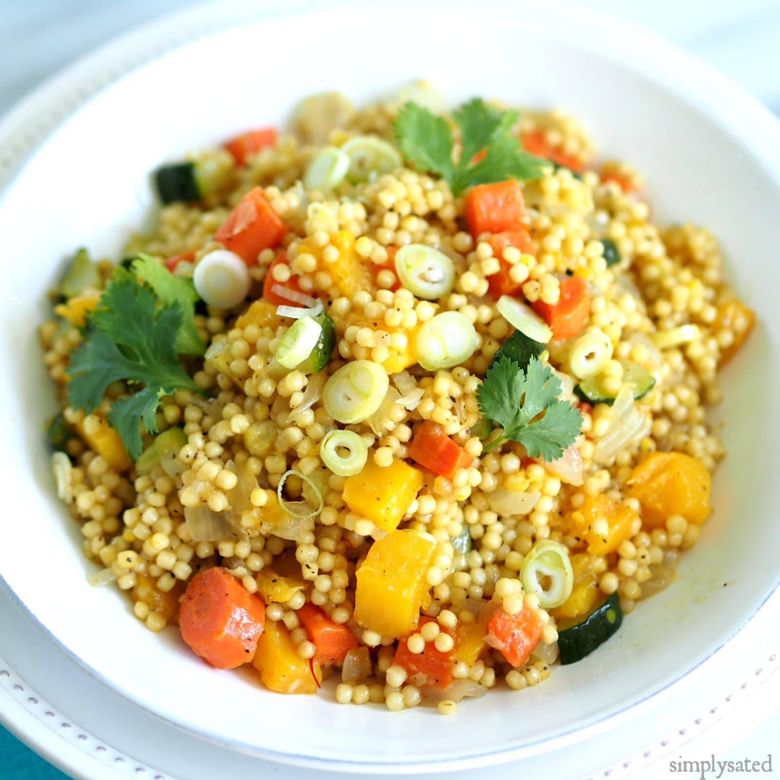 Moroccan Couscous is a delicious and colorful dish. 