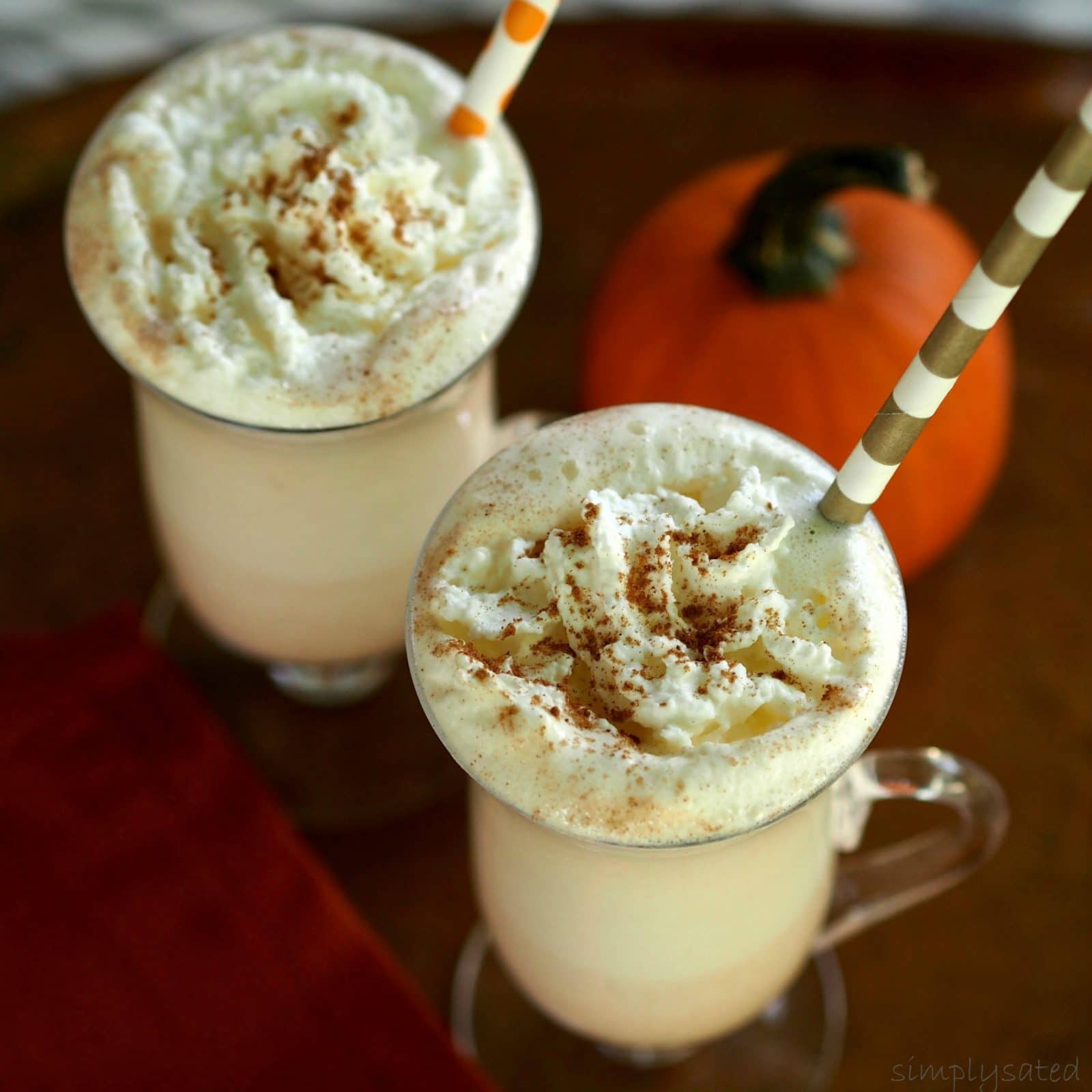 Pumpkin Pie Hot Chata is the taste of fall and the perfect sip for a cool evening. simplysated