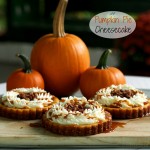 Pumpkin PIe Cheesecake - creamy pumpkin cheesecake topped with mascarpone whipped cream - YUM! simplysated