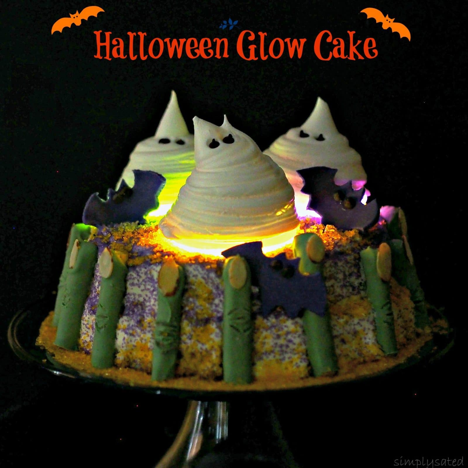 Halloween Glow Cake