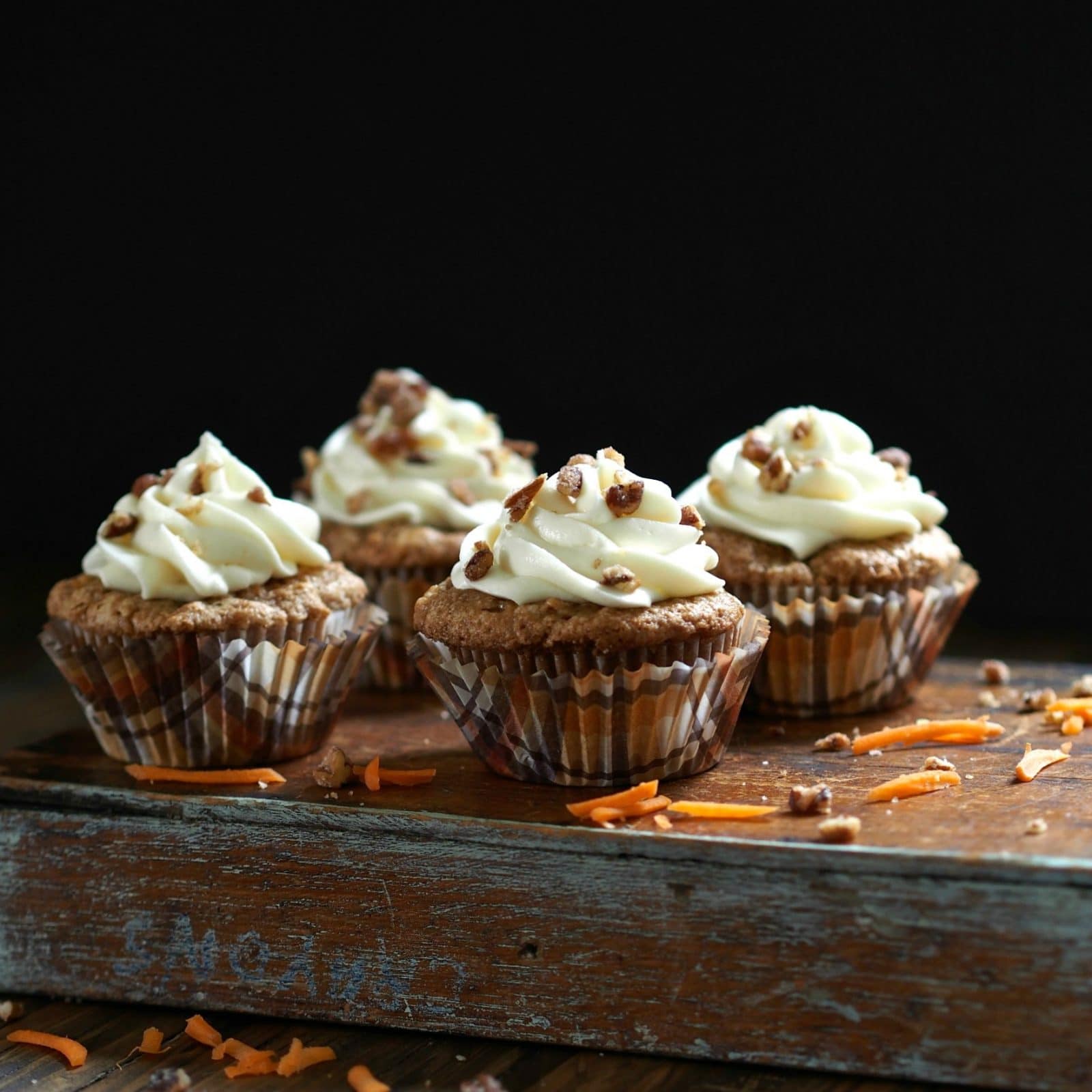 Carrot Cupcakes with Cream Cheese Frosting-fill your home with the cozy aroma of fall baking. Simply Sated