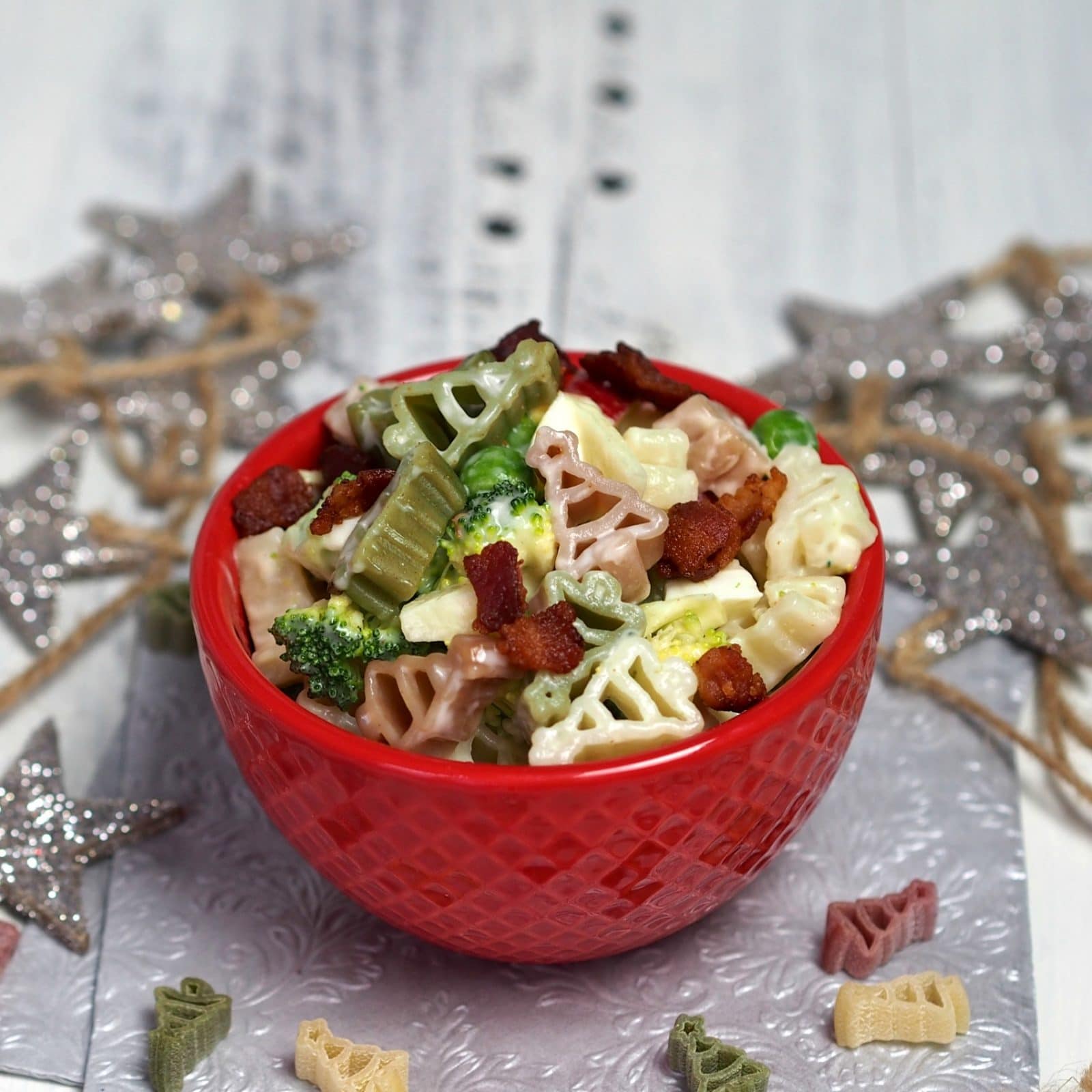 Broccoli Apple Bacon Pasta Salad