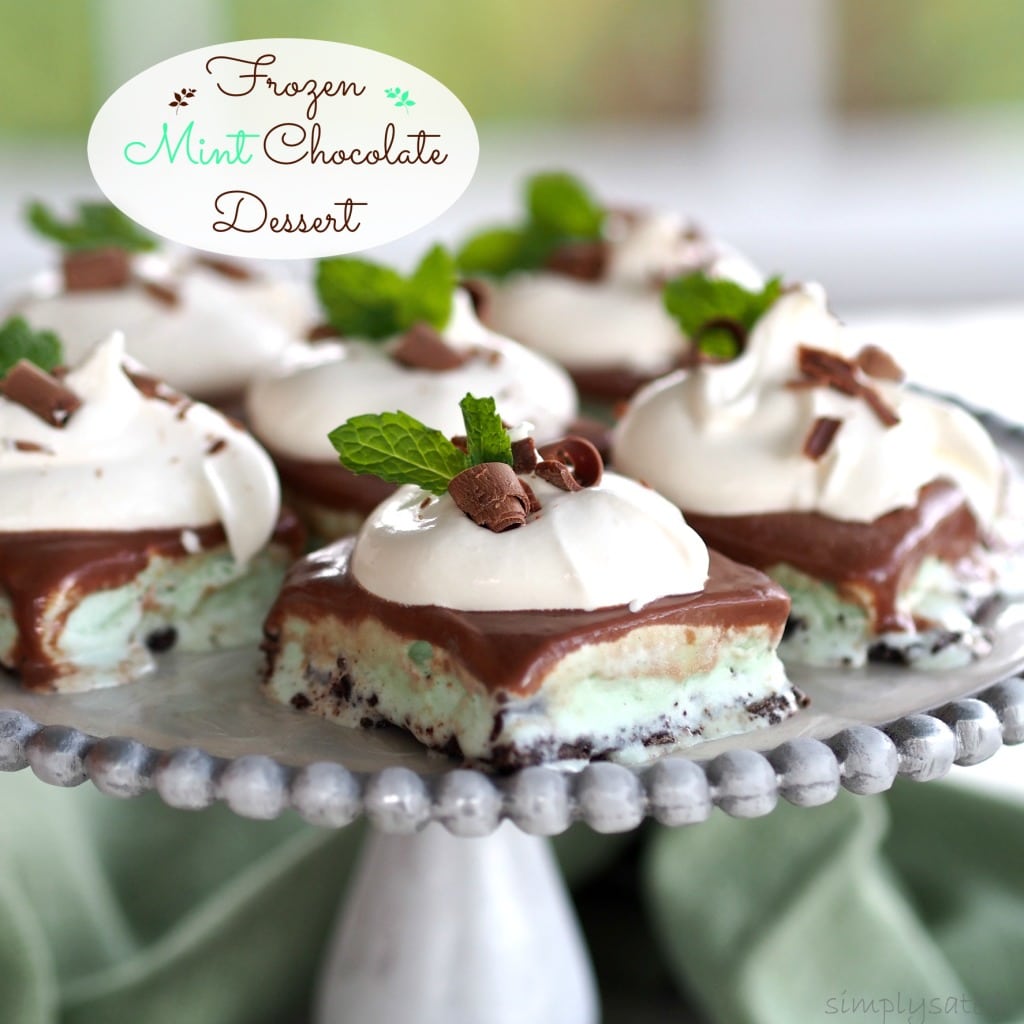 Frozen Mint Chocolate Dessert Simply Sated