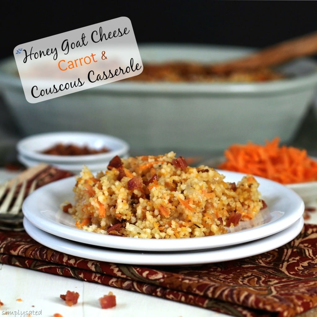 Goat Cheese Carrot & Couscous Casserole Simply Sated