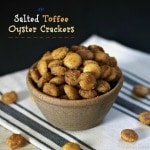 Salted Toffee Oyster Crackers are a sweet, salty, crunchy snack. Best you can't eat just one. Simply Sated