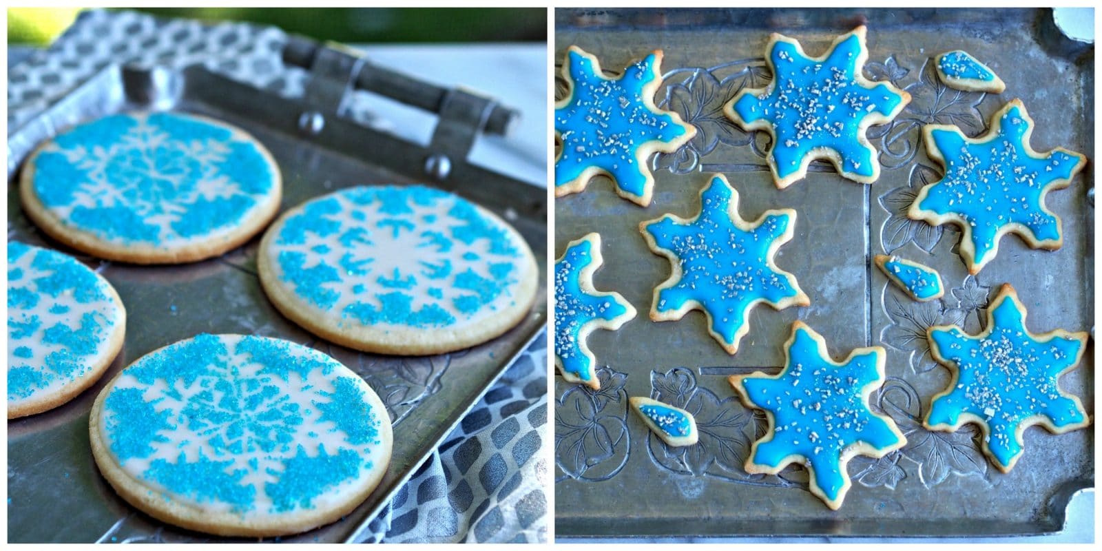 Snowflake Cookies - Using stencil ornaments, any decorated cookie can be turned into a work of art. simplysated