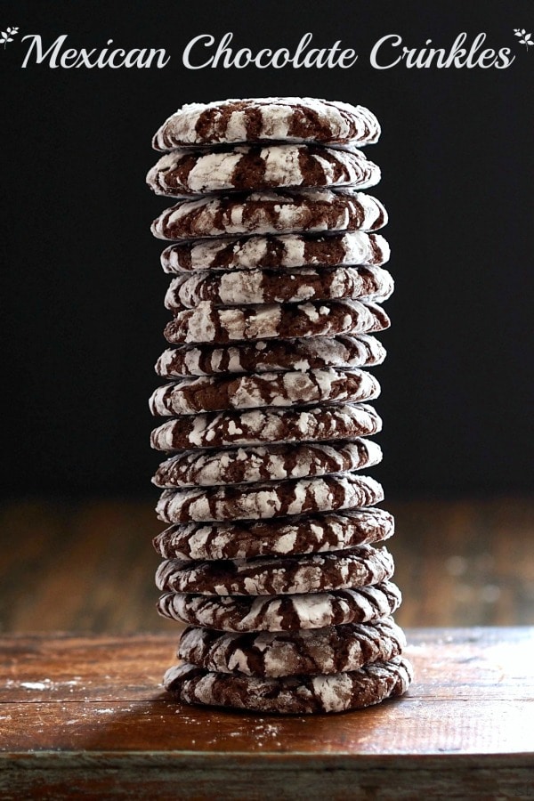 Mexican Chocolate Crinkles - add a little heat to an all-time favorite cookie. After all, "Variety is the very spice of life, that gives it all its flavor." Simply Sated