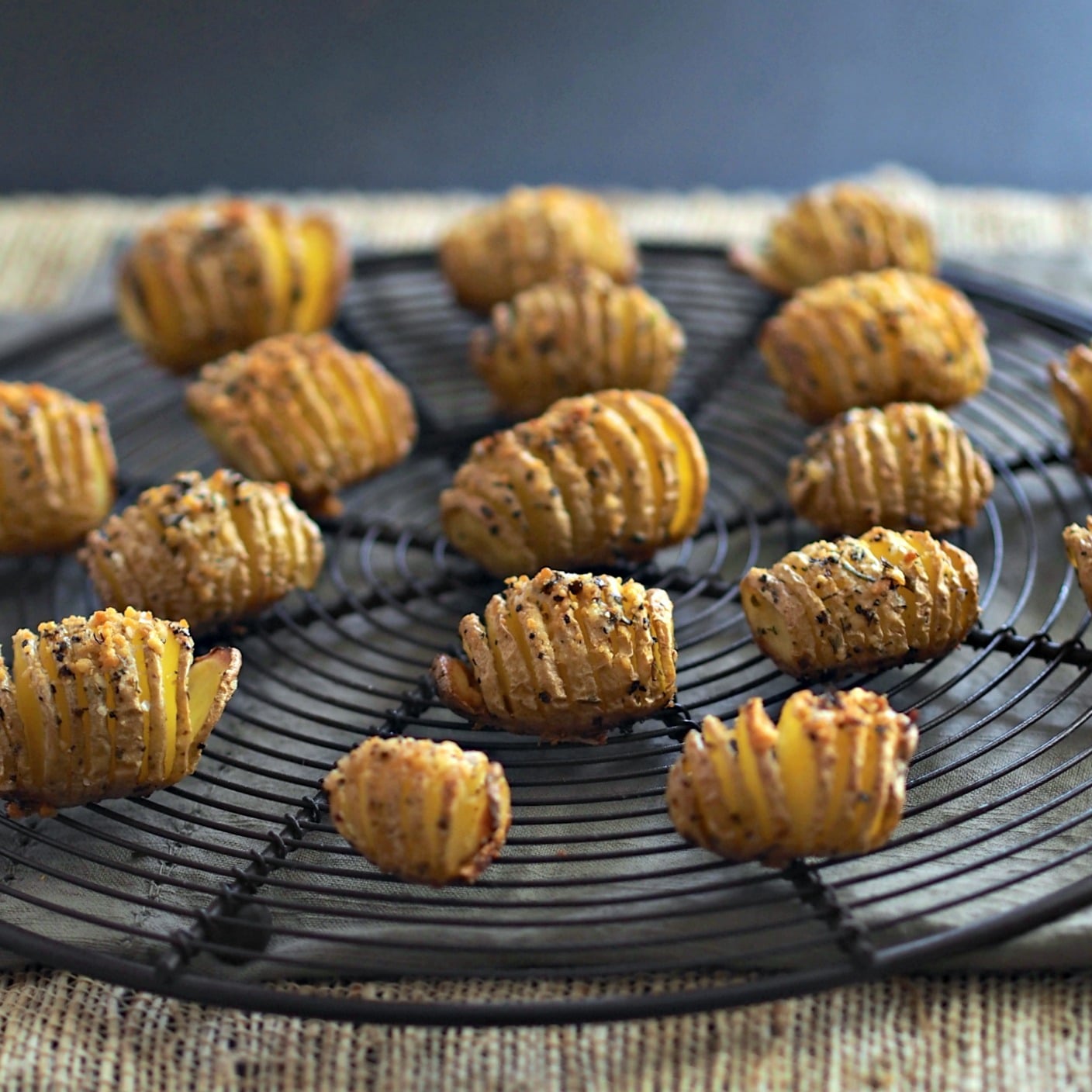 Mini Hasselback Potatoes