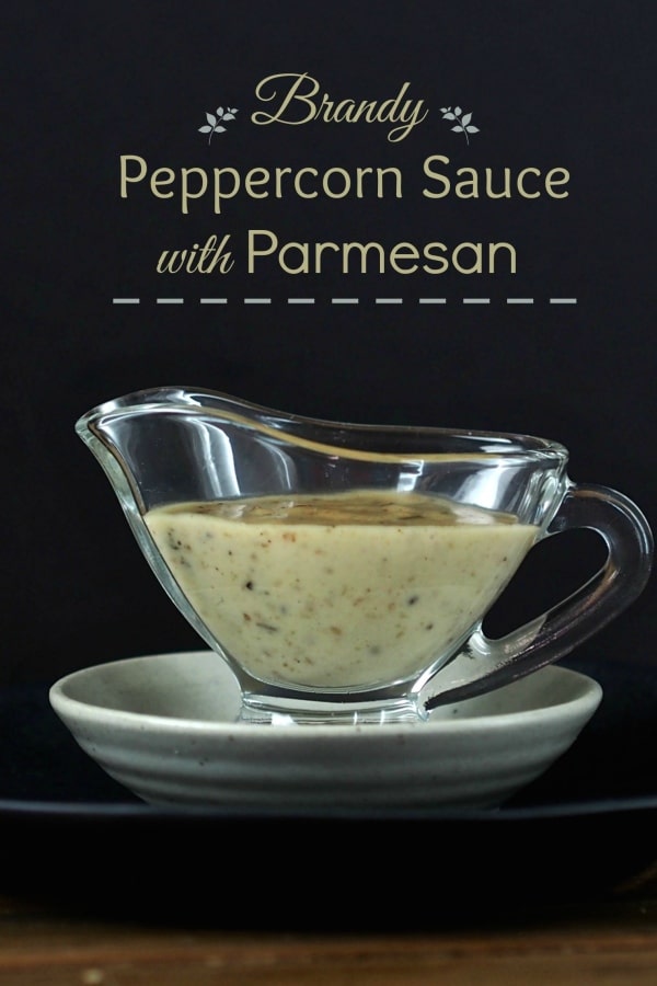 Brandy Peppercorn Sauce with Parmesan. THE sauce to take your steak from great to amazing. The perfect sauce to serve with beef filet or beef tenderloin. simply sated