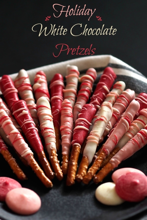 Holiday White Chocolate Pretzels - an easy, tasty and cute treat for any occasion or holiday and for any time of the year. Choose the colors and have fun. simply sated