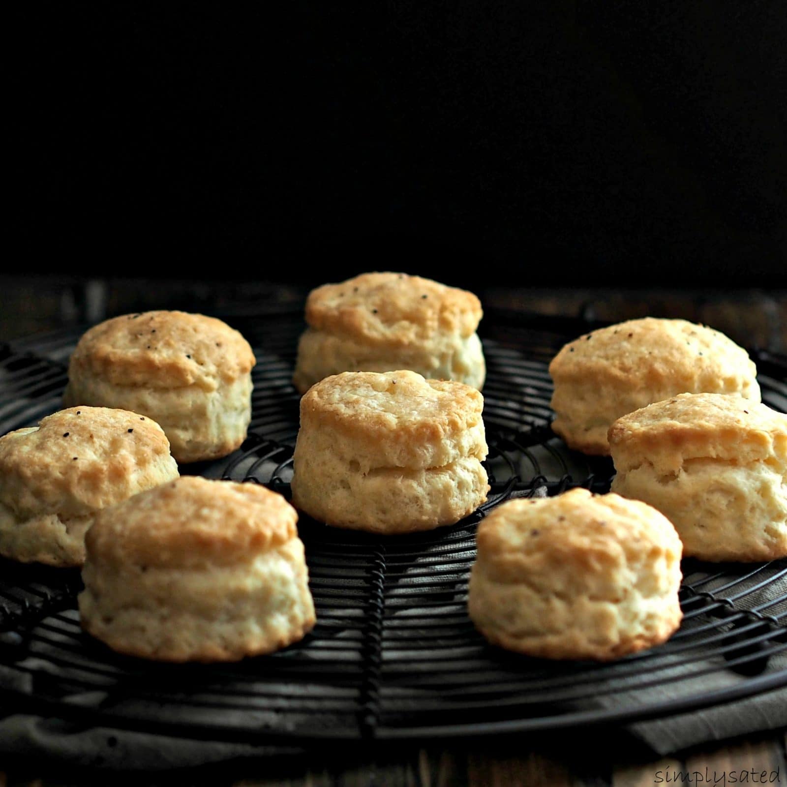Old-Fashioned Biscuits made with White Lily, Self-Rising Flour are the perfect biscuit. Light and flavorful with a slightly crispy exterior. Simply Sated