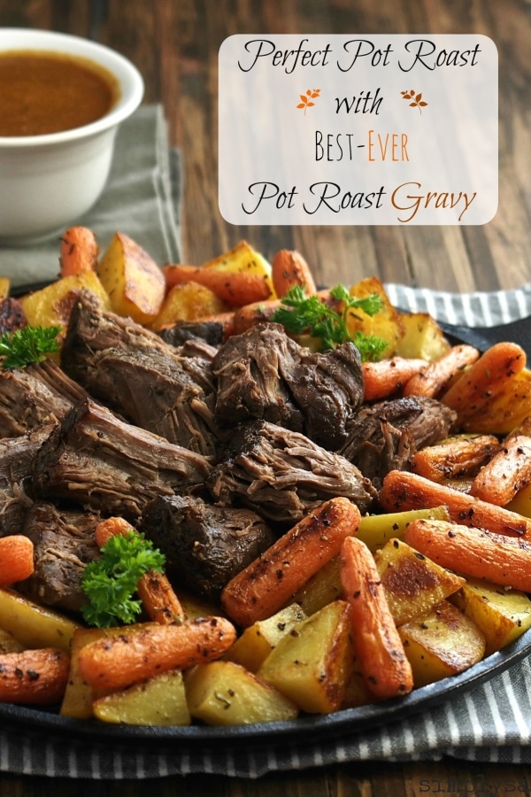 Perfect Pot Roast with Best-Ever Pot Roast Gravy is simply the BEST pot roast and pot roast gravy - ever! THIS is the pot roast & gravy dreams are made of. Simply Sated