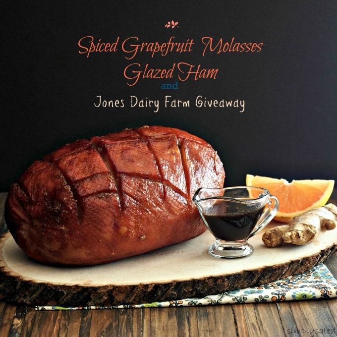 Spiced Grapefruit Molasses Glazed Ham Simply Sated