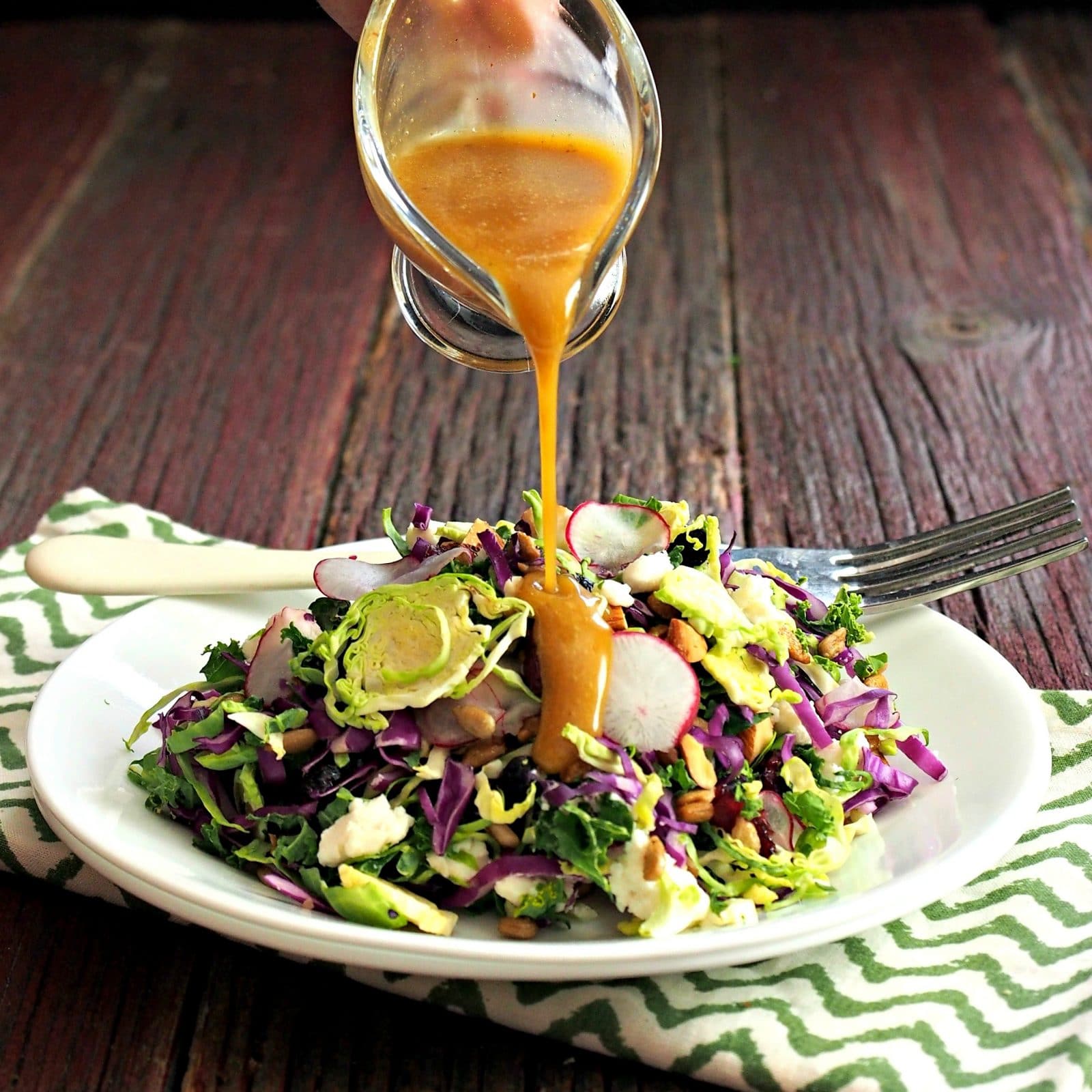 Spicy Honey Vinaigrette has a flavor profile that delivers a subtle punch without TKOing the taste buds. Cider vinegar, honey, soy sauce, garlic & ginger. Simply Sated