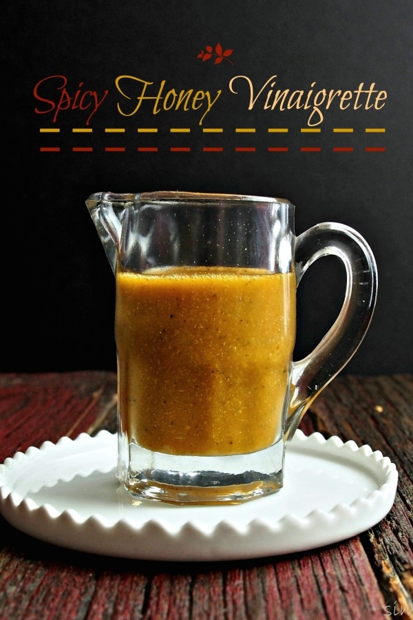 Spicy Honey Vinaigrette has a flavor profile that delivers a subtle punch without TKOing the taste buds. Cider vinegar, honey, soy sauce, garlic & ginger. Simply Sated