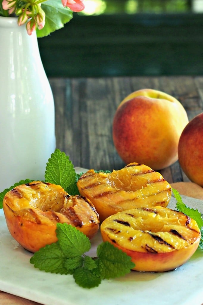 PeachyKeen Grilled Peaches Simply Sated
