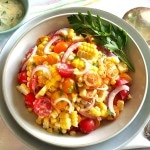 Market Fresh Corn Salad. The BEST of corn salads use the freshest ingredients: corn straight off the cob & summer tomatoes. Summer captured in a bowl. Simply Sated