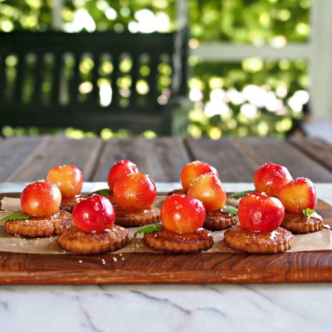 Rainier Cherry Pie Bites Simply Sated