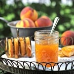 Fresh Peach Jam - this classic jam is bursting w/fresh peach flavor. Quadruple the recipe to enjoy the just-picked peach goodness all year. Simply Sated