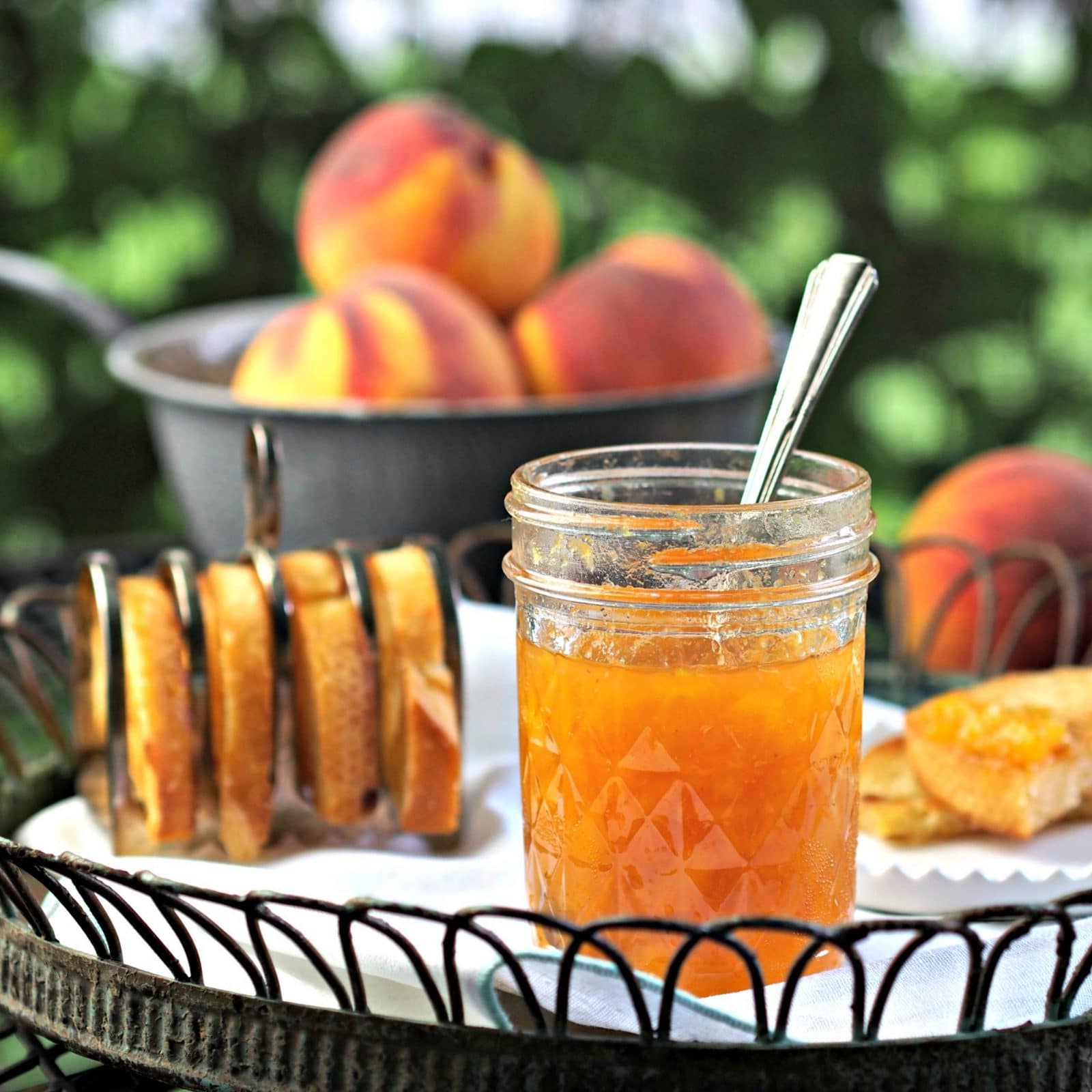 Fresh Peach Jam Simply Sated