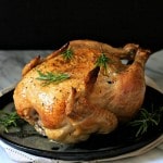 Perfect Roast Chicken. Thomas Keller's easy roast chicken is superb in taste and simplicity. Whole chicken - salted, peppered and roasted to perfection. Simply Sated