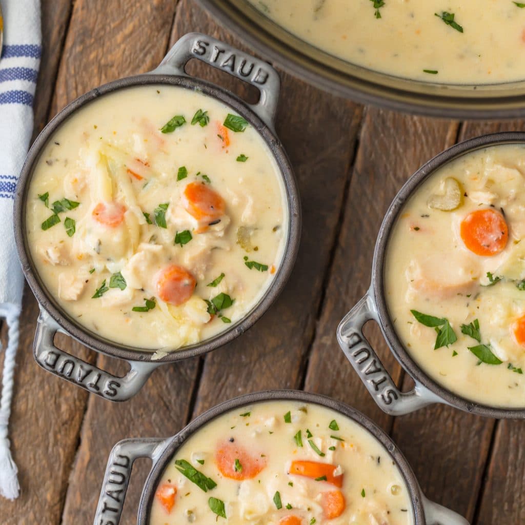 Creamy Chicken Soup - Simply Sated