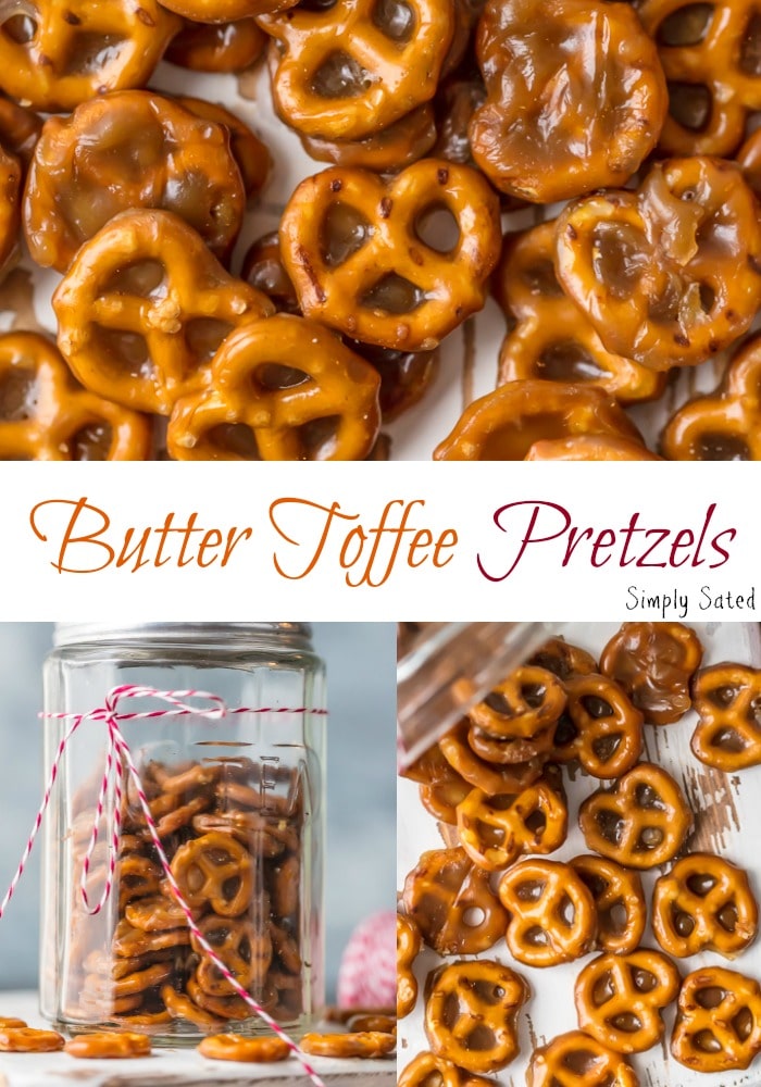 butter toffee pretzels simply sated