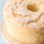 Game-Changing Angel Food Cake is truly game-changing. It is no-fuss and has a velvety, melt-in-your-mouth texture with a slightly crunchy top. It is just as delicious served with or without any toppings. This cake is the only Angel Food Cake one will ever need and is the best Angel Food Cake recipe - ever! Simply Sated